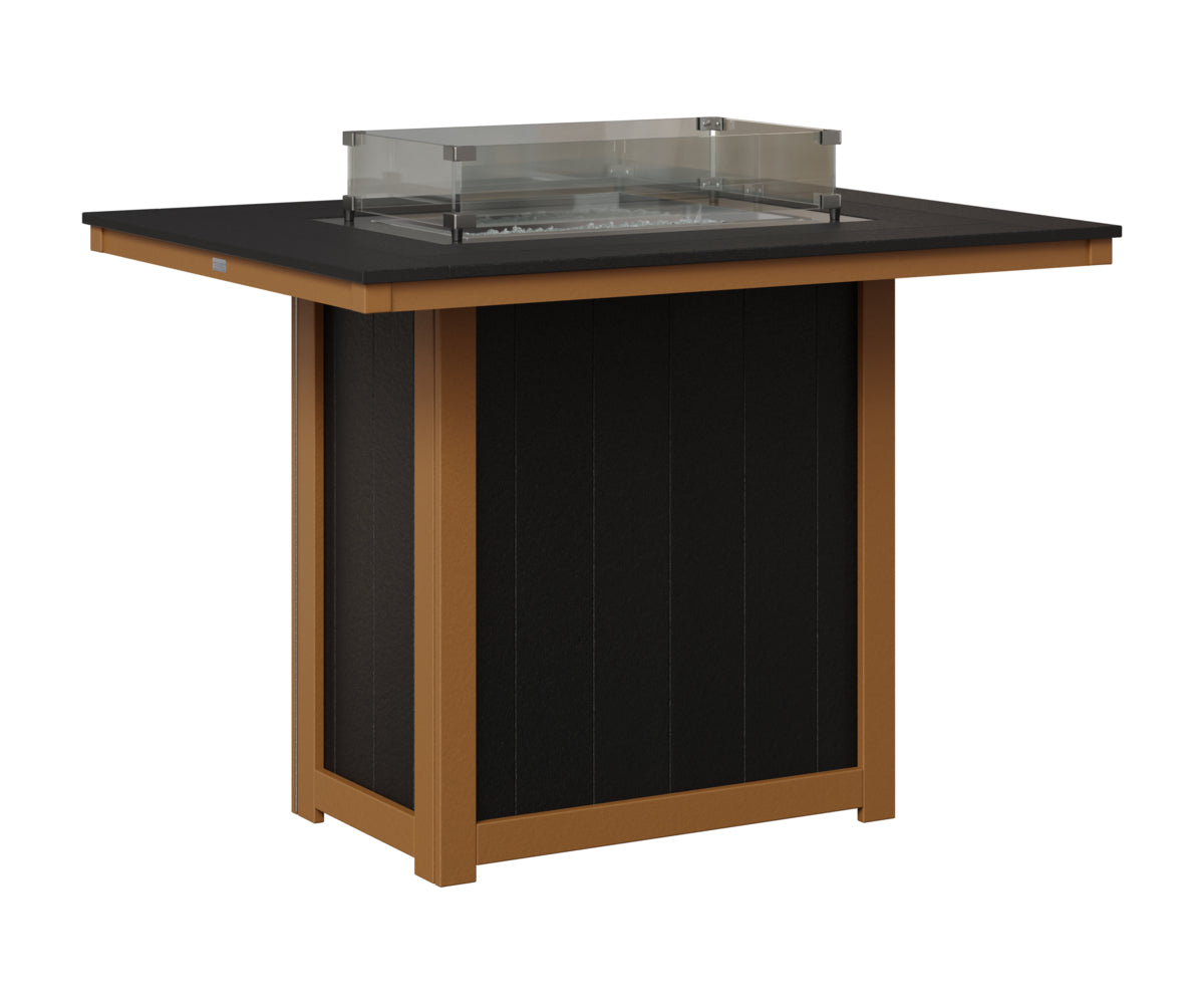 Donoma 42" x 54" Rectangular Fire Table Bar
