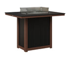 Donoma 42" x 54" Rectangular Fire Table Bar