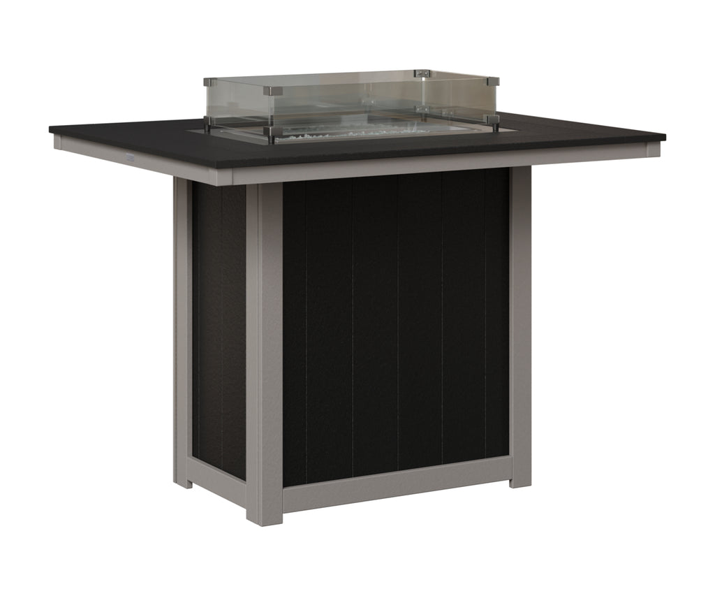 Donoma 42" x 54" Rectangular Fire Table Bar
