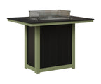 Donoma 42" x 54" Rectangular Fire Table Bar