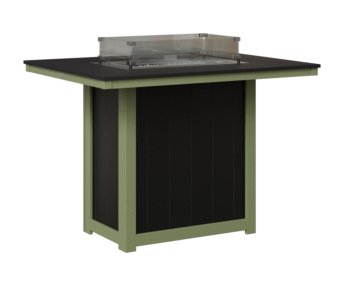 Donoma 42" x 54" Rectangular Fire Table Bar