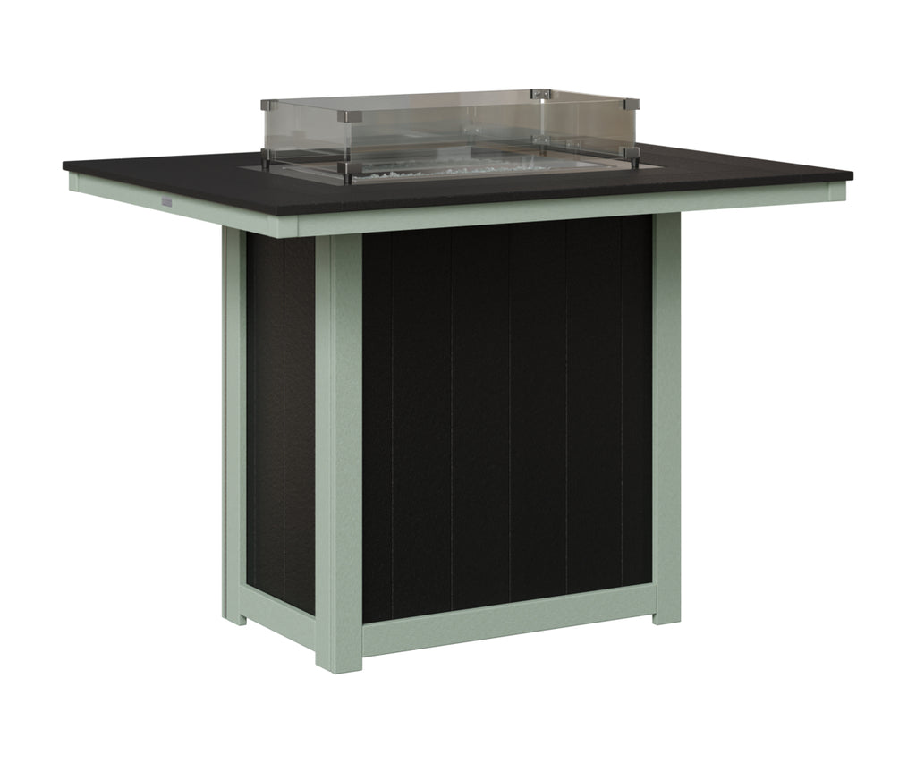Donoma 42" x 54" Rectangular Fire Table Bar