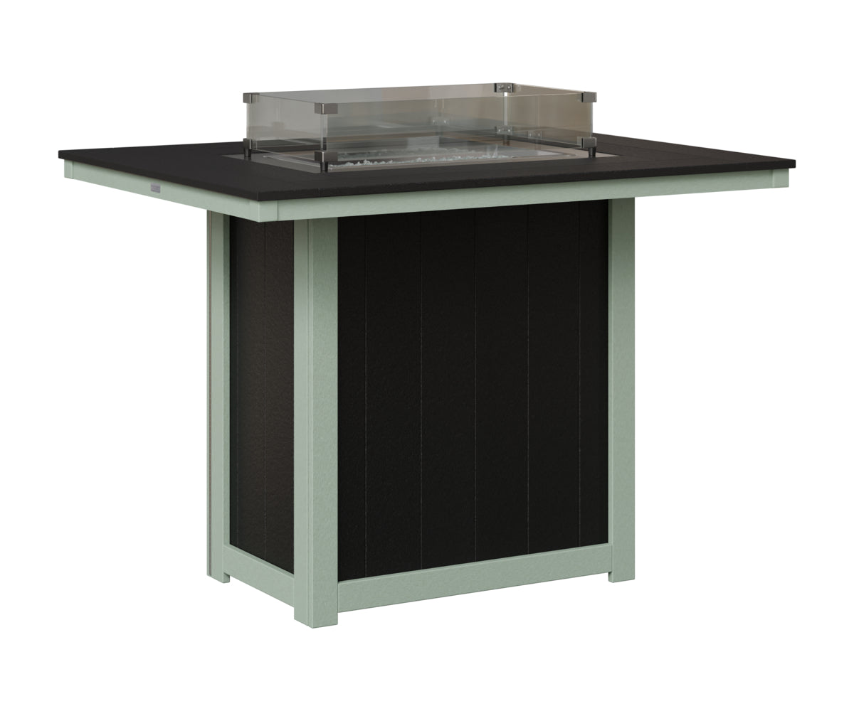 Donoma 42" x 54" Rectangular Fire Table Bar