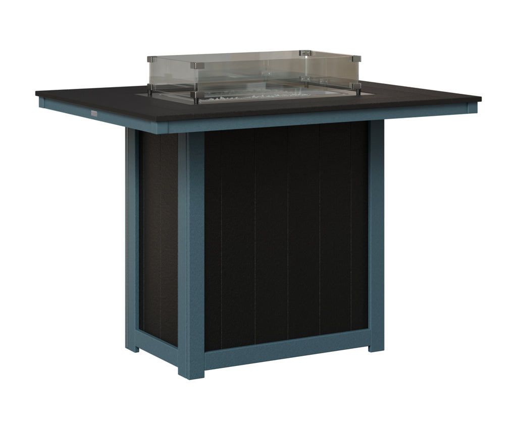 Donoma 42" x 54" Rectangular Fire Table Bar