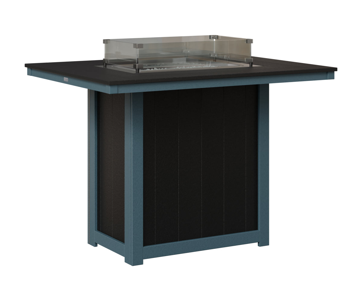 Donoma 42" x 54" Rectangular Fire Table Bar
