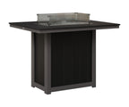Donoma 42" x 54" Rectangular Fire Table Bar