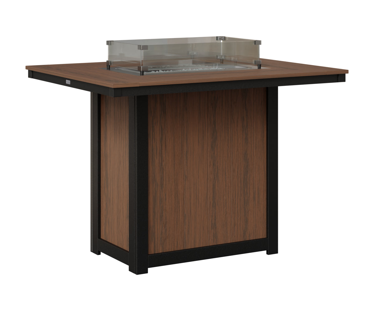 Donoma 42" x 54" Rectangular Fire Table Bar