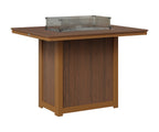 Donoma 42" x 54" Rectangular Fire Table Bar