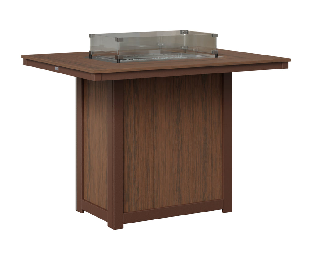 Donoma 42" x 54" Rectangular Fire Table Bar