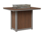 Donoma 42" x 54" Rectangular Fire Table Bar