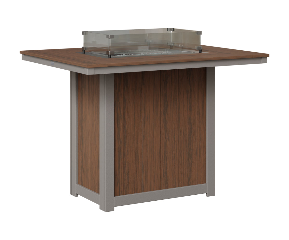 Donoma 42" x 54" Rectangular Fire Table Bar