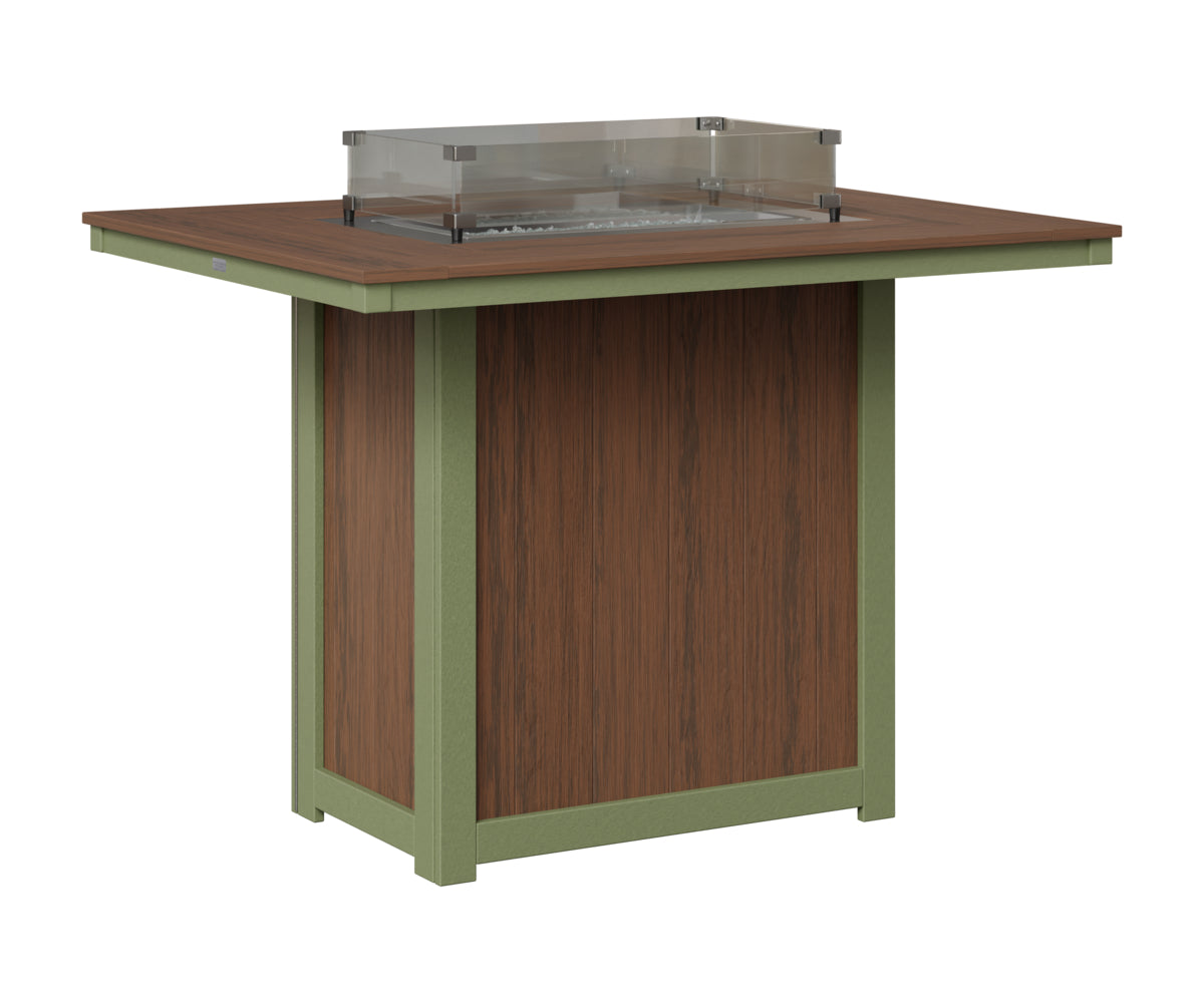 Donoma 42" x 54" Rectangular Fire Table Bar