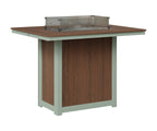 Donoma 42" x 54" Rectangular Fire Table Bar