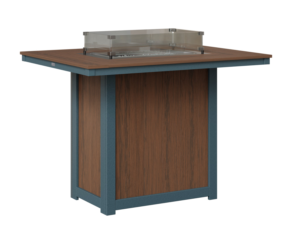 Donoma 42" x 54" Rectangular Fire Table Bar