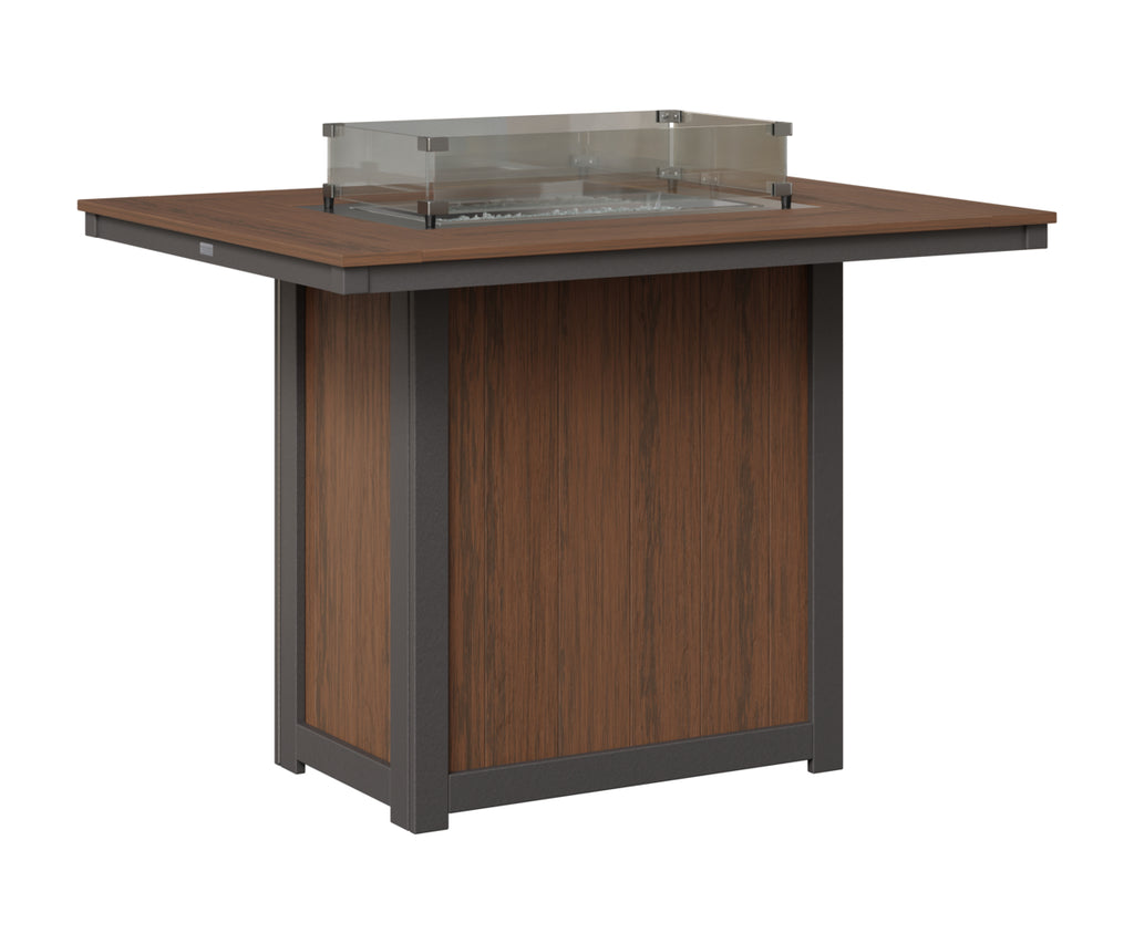 Donoma 42" x 54" Rectangular Fire Table Bar