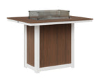 Donoma 42" x 54" Rectangular Fire Table Bar