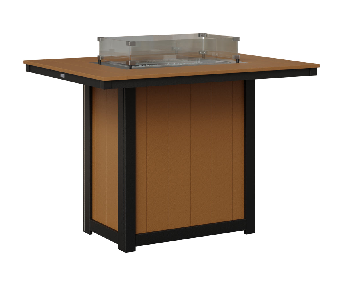 Donoma 42" x 54" Rectangular Fire Table Bar