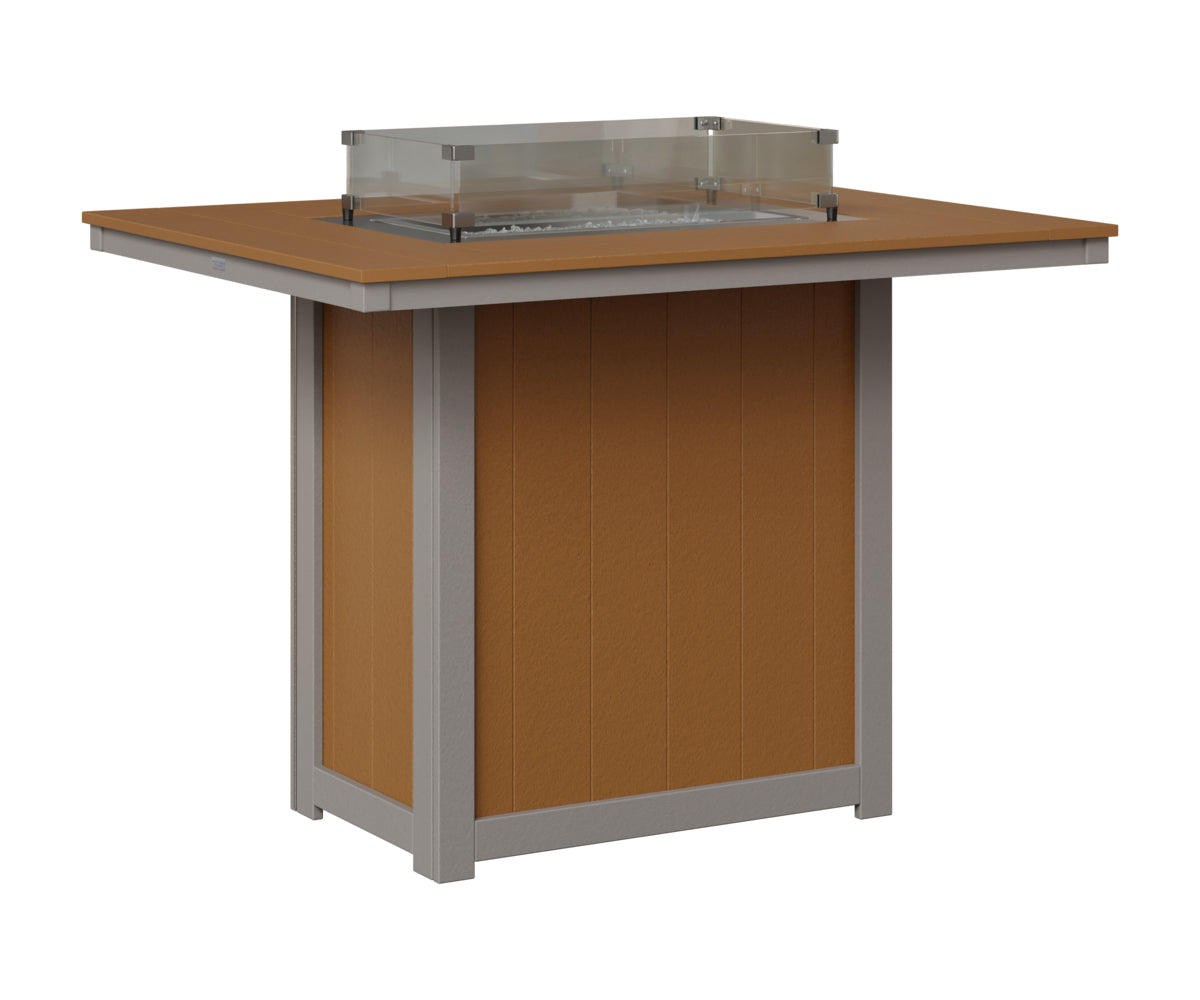 Donoma 42" x 54" Rectangular Fire Table Bar