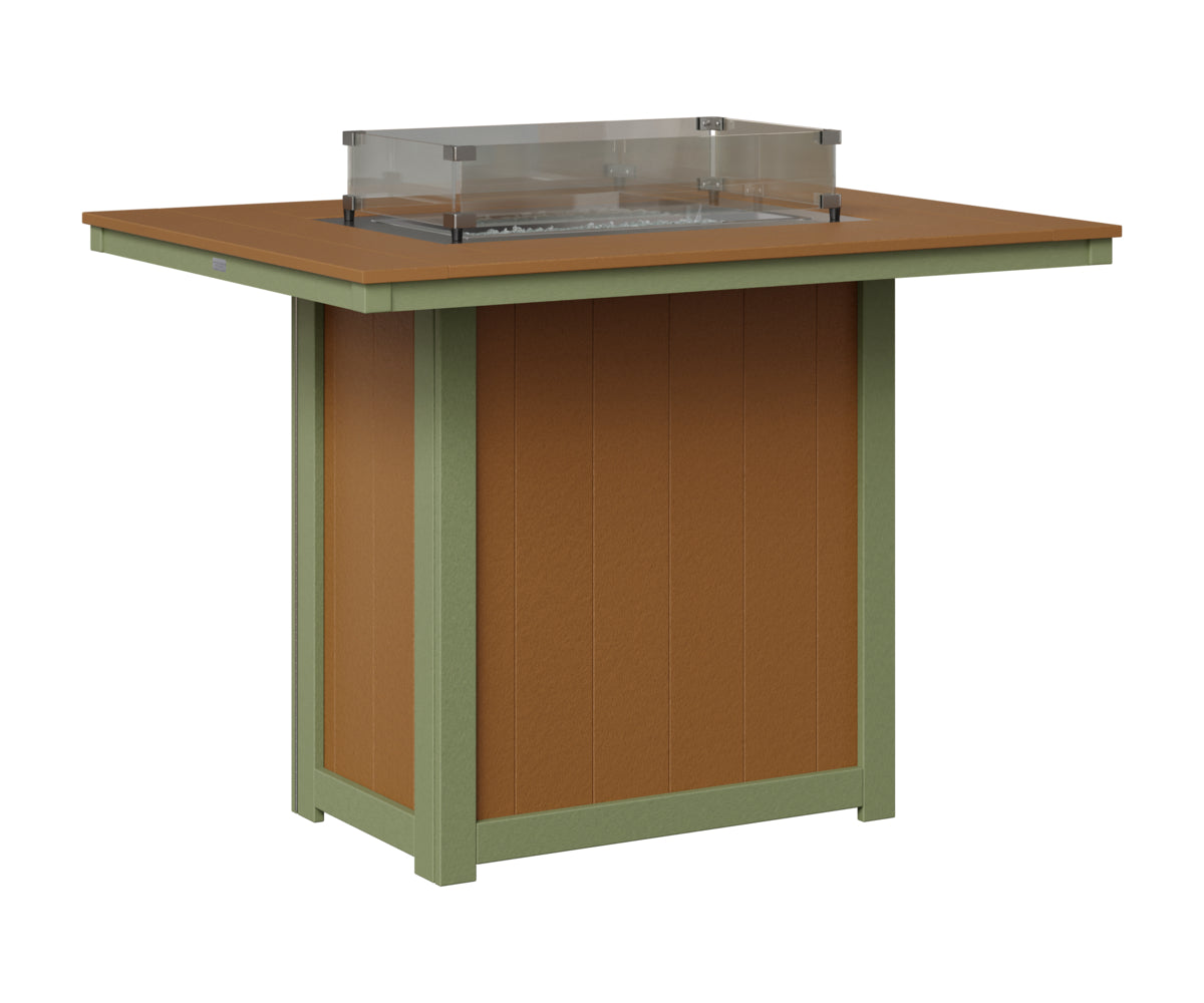 Donoma 42" x 54" Rectangular Fire Table Bar
