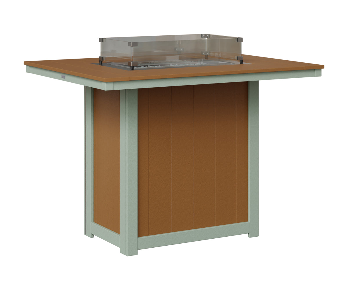Donoma 42" x 54" Rectangular Fire Table Bar