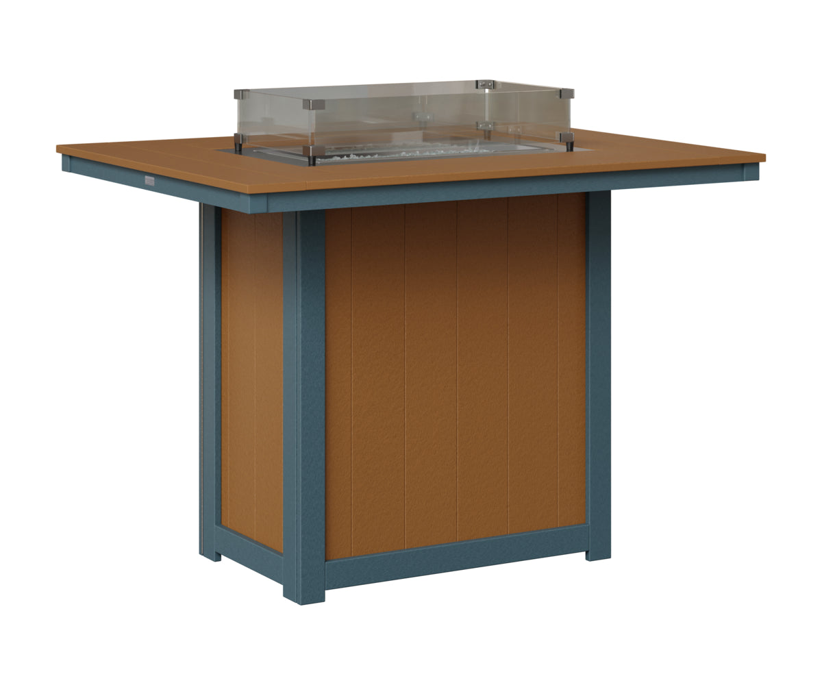 Donoma 42" x 54" Rectangular Fire Table Bar