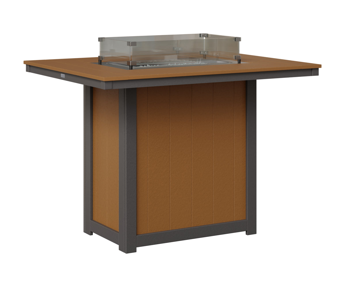 Donoma 42" x 54" Rectangular Fire Table Bar