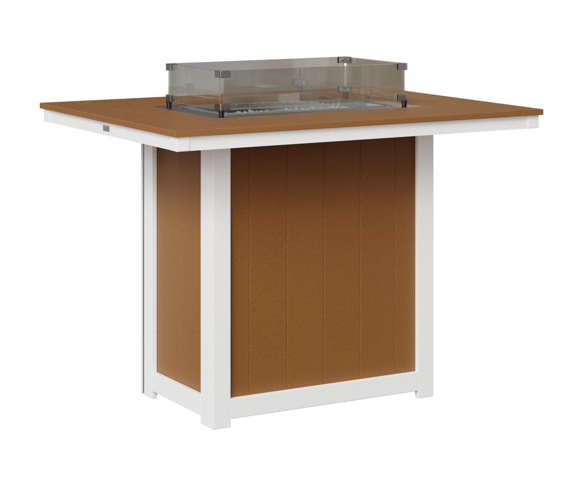 Donoma 42" x 54" Rectangular Fire Table Bar