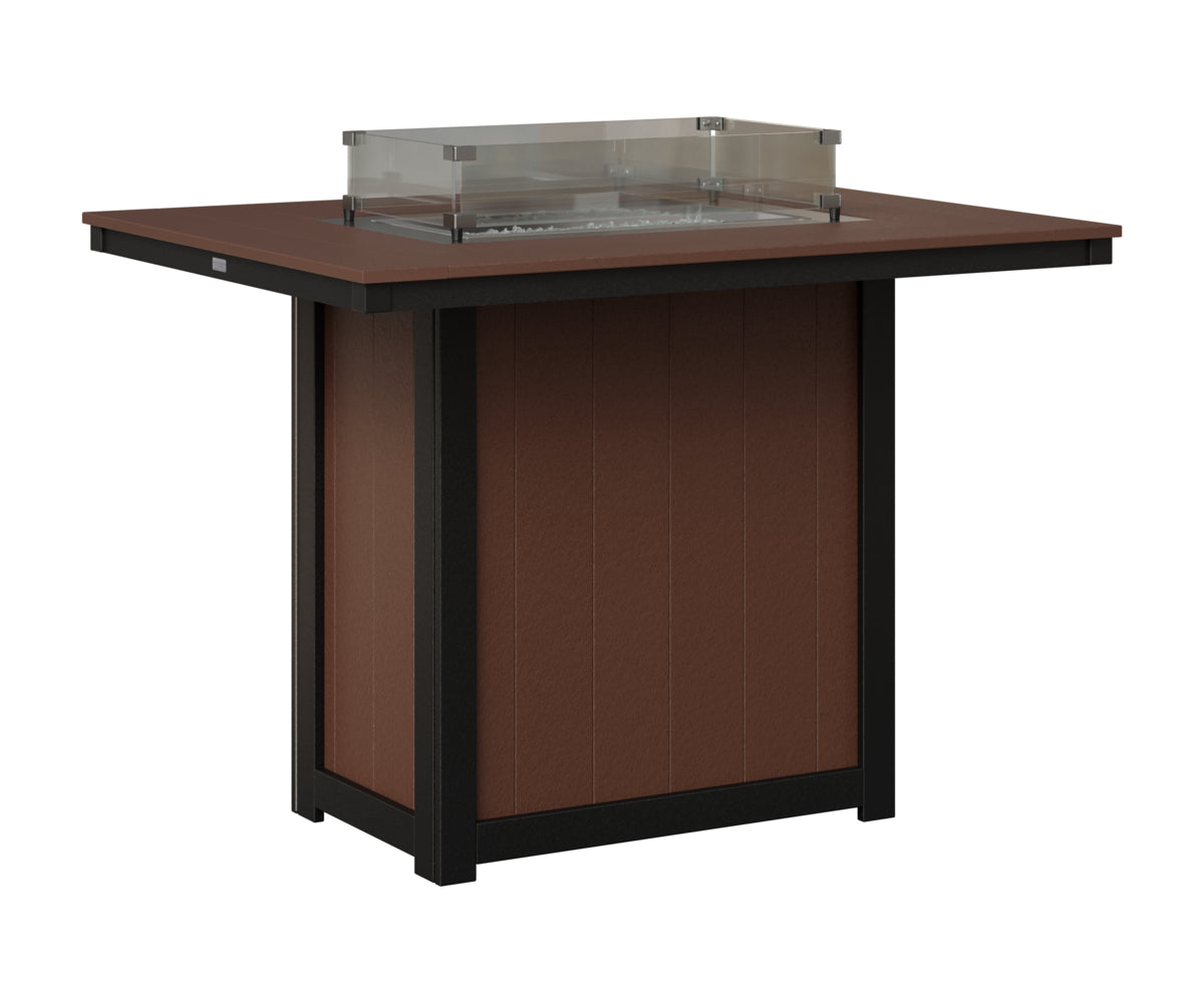 Donoma 42" x 54" Rectangular Fire Table Bar