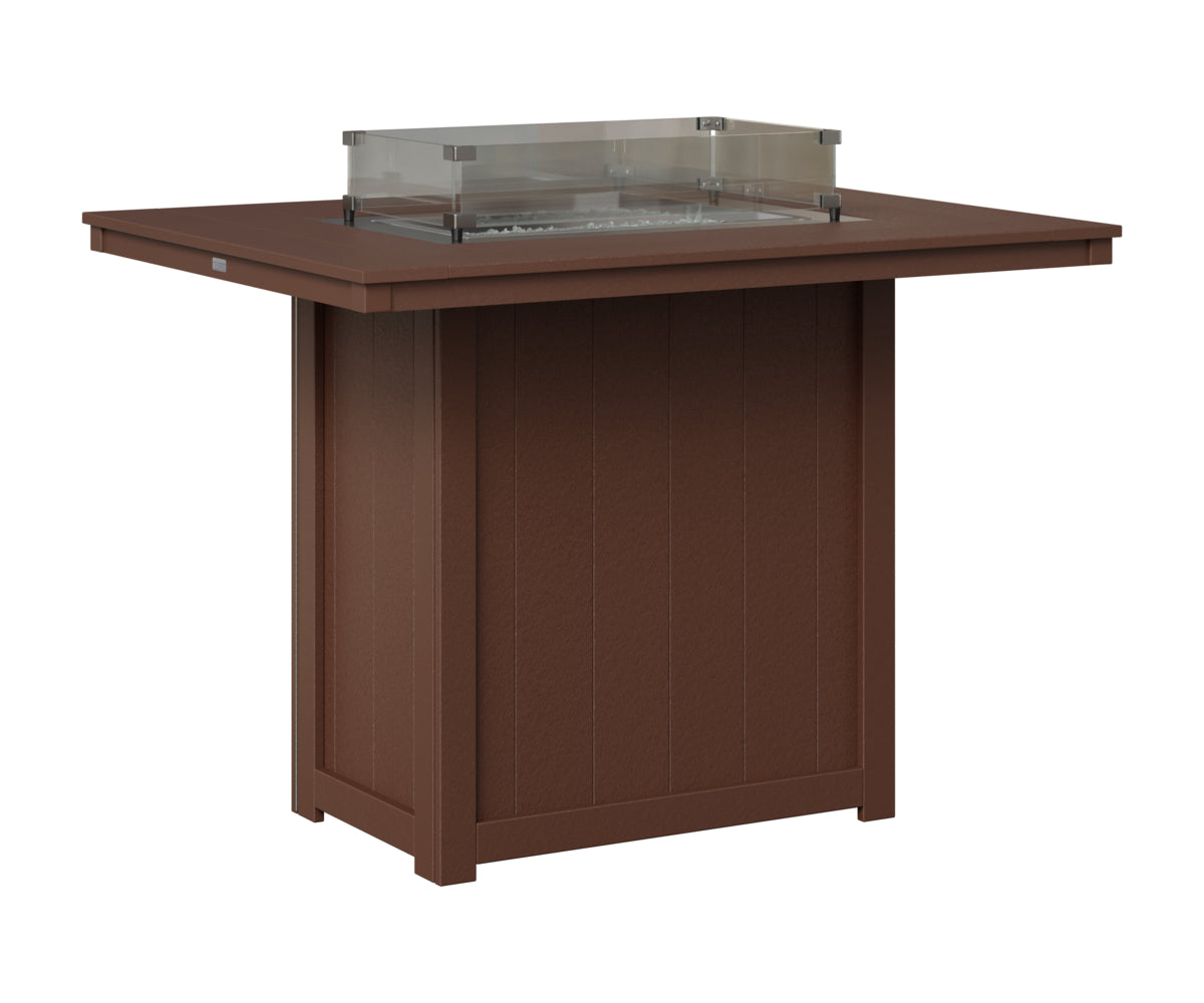 Donoma 42" x 54" Rectangular Fire Table Bar