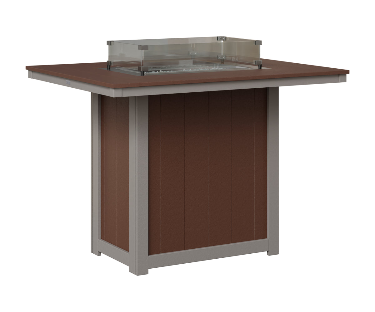 Donoma 42" x 54" Rectangular Fire Table Bar
