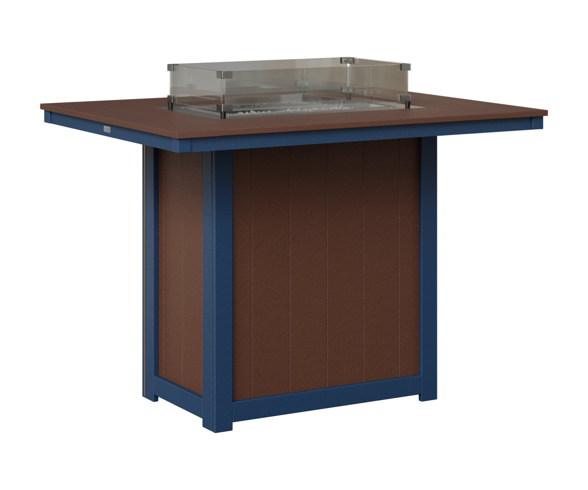 Donoma 42" x 54" Rectangular Fire Table Bar
