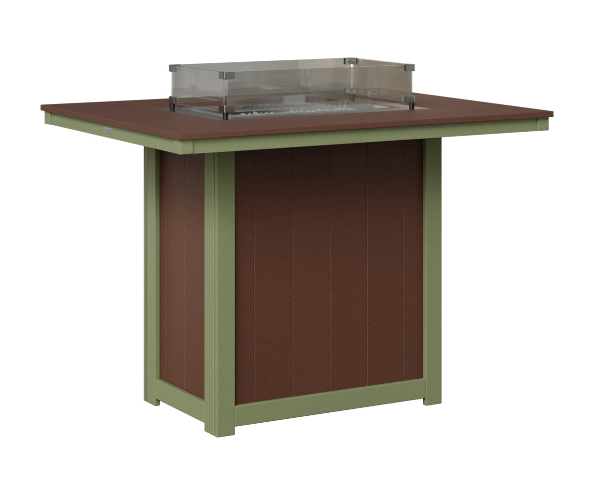 Donoma 42" x 54" Rectangular Fire Table Bar