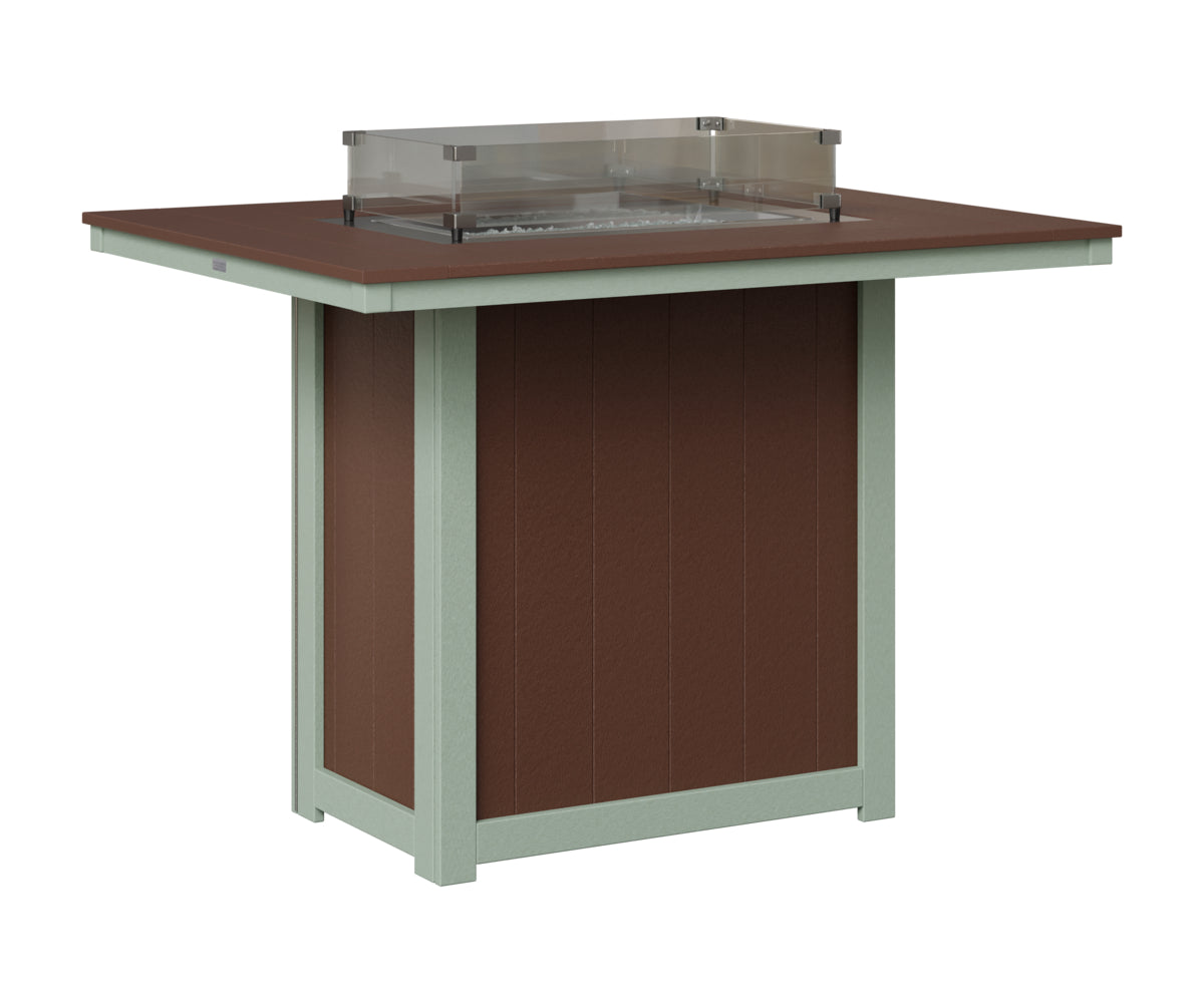 Donoma 42" x 54" Rectangular Fire Table Bar