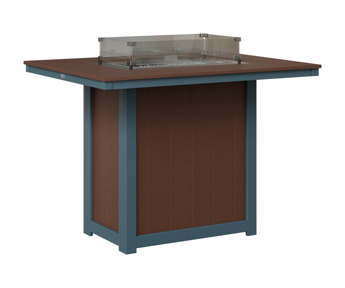 Donoma 42" x 54" Rectangular Fire Table Bar