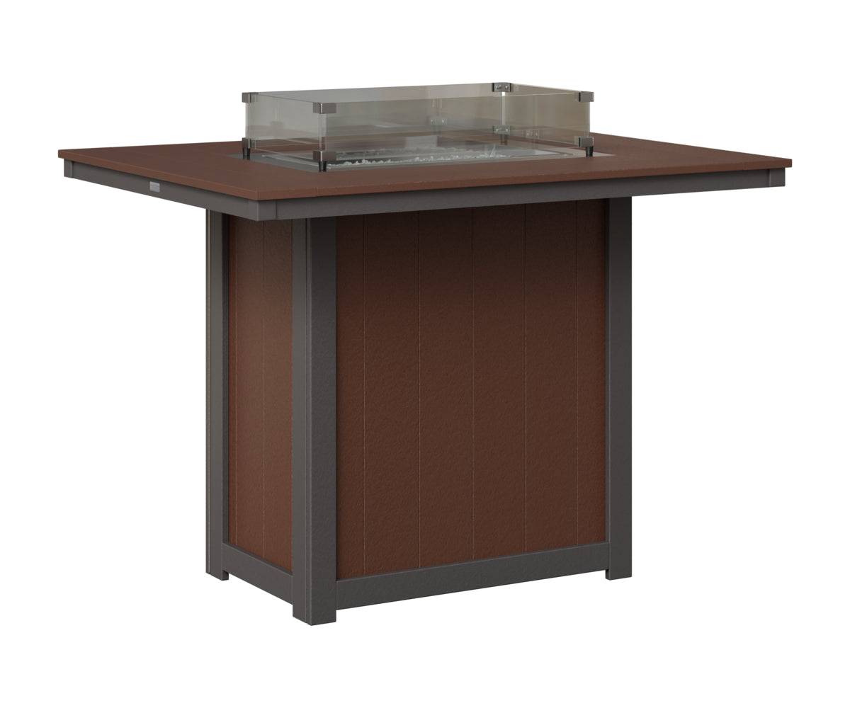 Donoma 42" x 54" Rectangular Fire Table Bar
