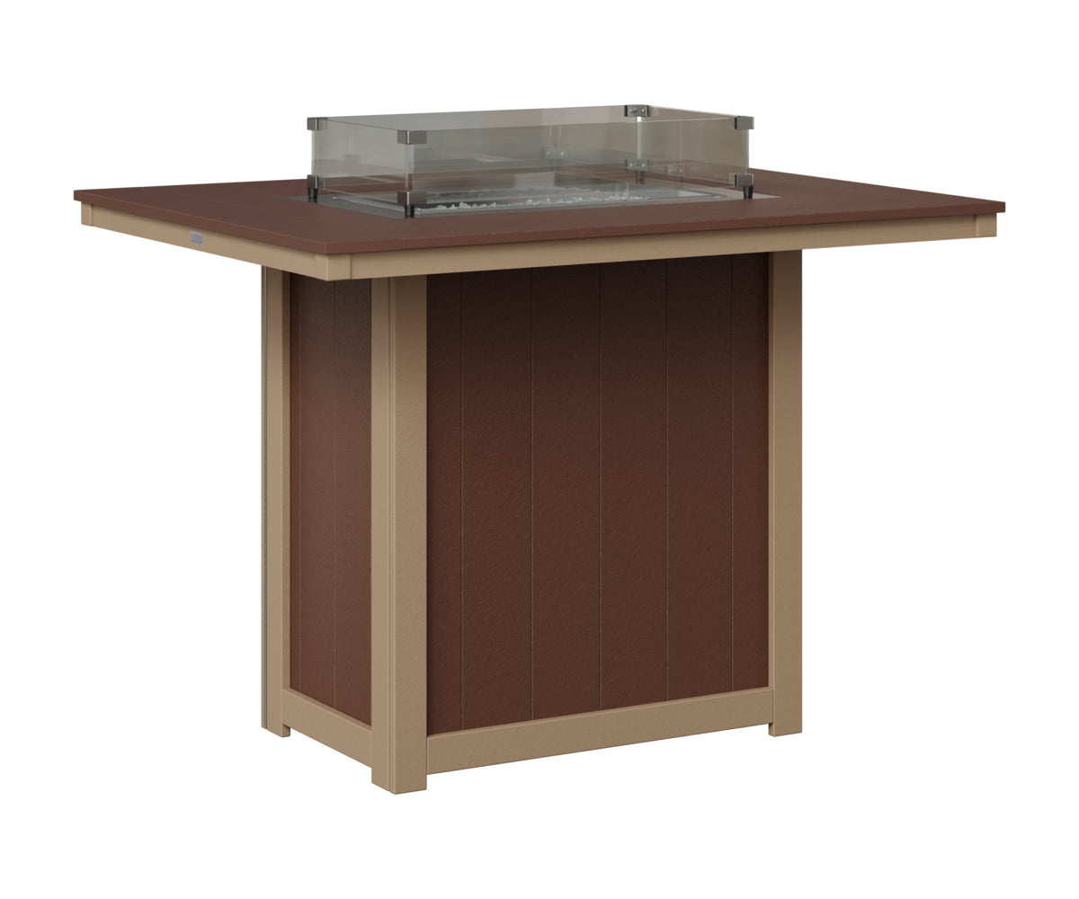 Donoma 42" x 54" Rectangular Fire Table Bar