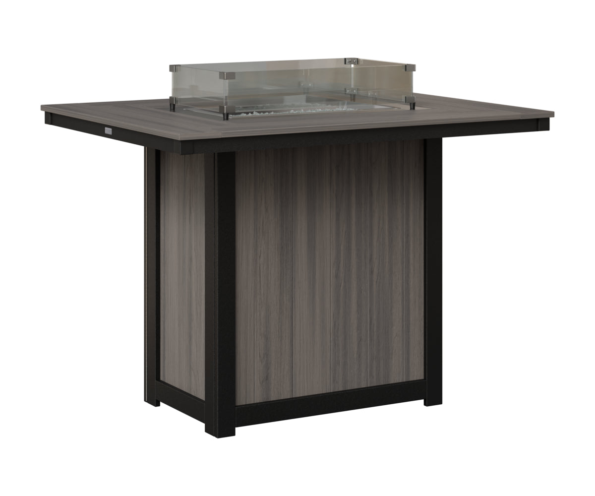 Donoma 42" x 54" Rectangular Fire Table Bar