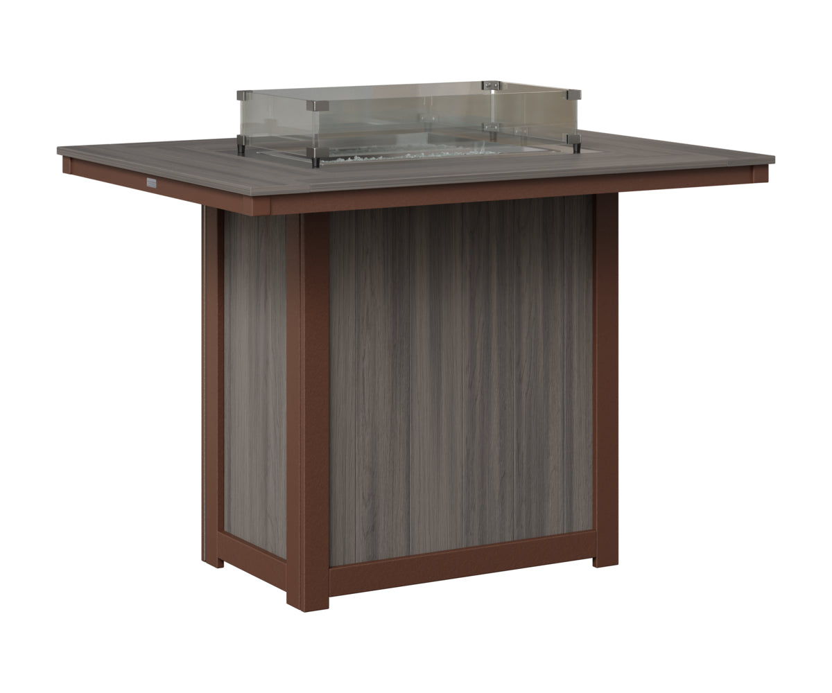 Donoma 42" x 54" Rectangular Fire Table Bar