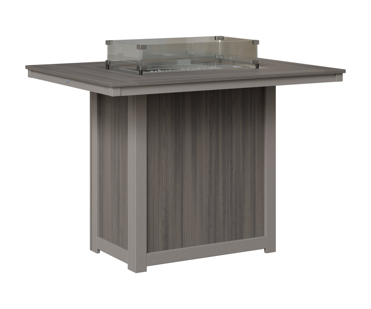 Donoma 42" x 54" Rectangular Fire Table Bar