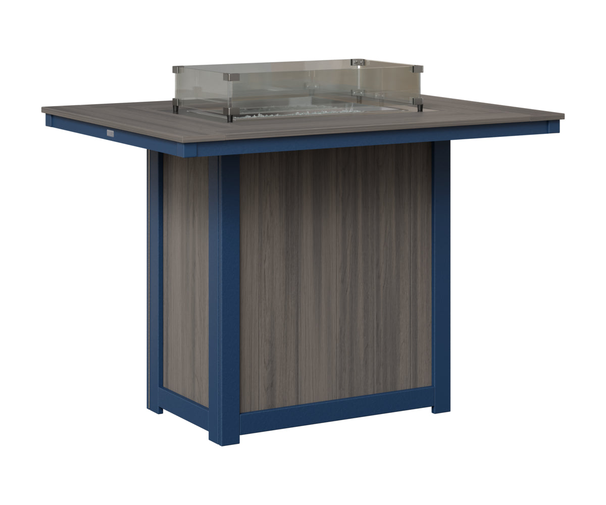 Donoma 42" x 54" Rectangular Fire Table Bar