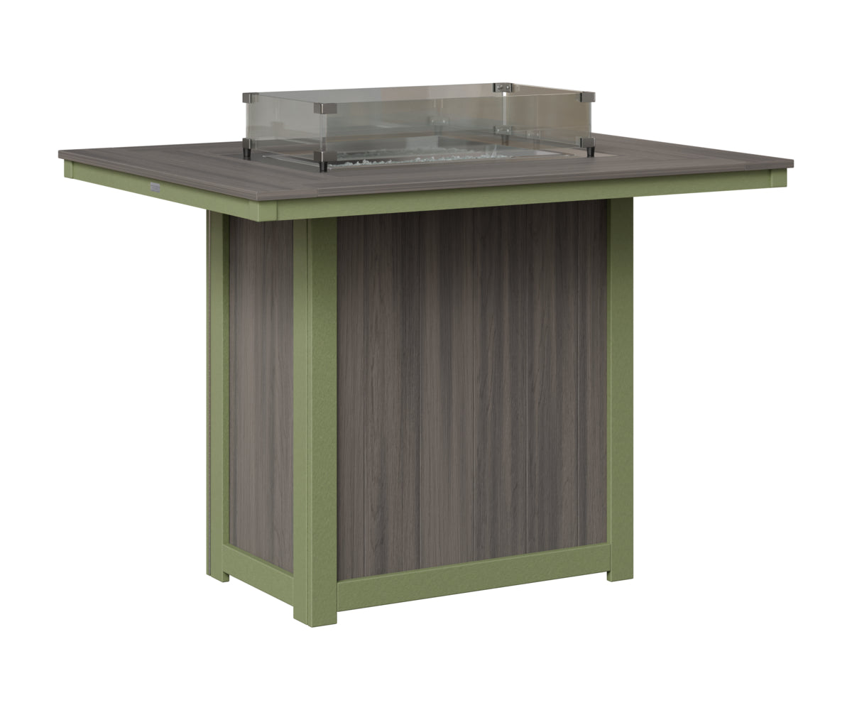 Donoma 42" x 54" Rectangular Fire Table Bar
