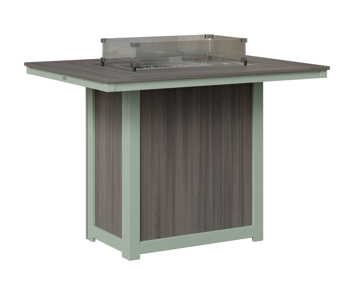 Donoma 42" x 54" Rectangular Fire Table Bar