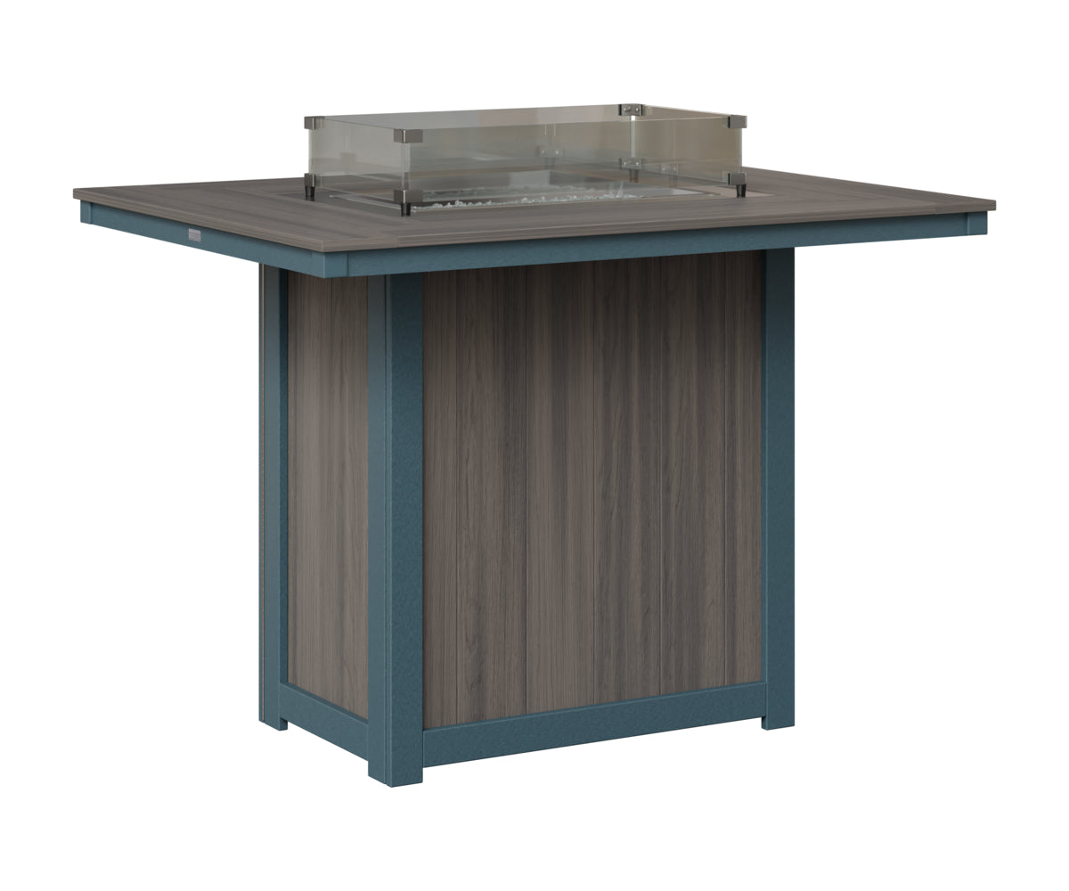 Donoma 42" x 54" Rectangular Fire Table Bar