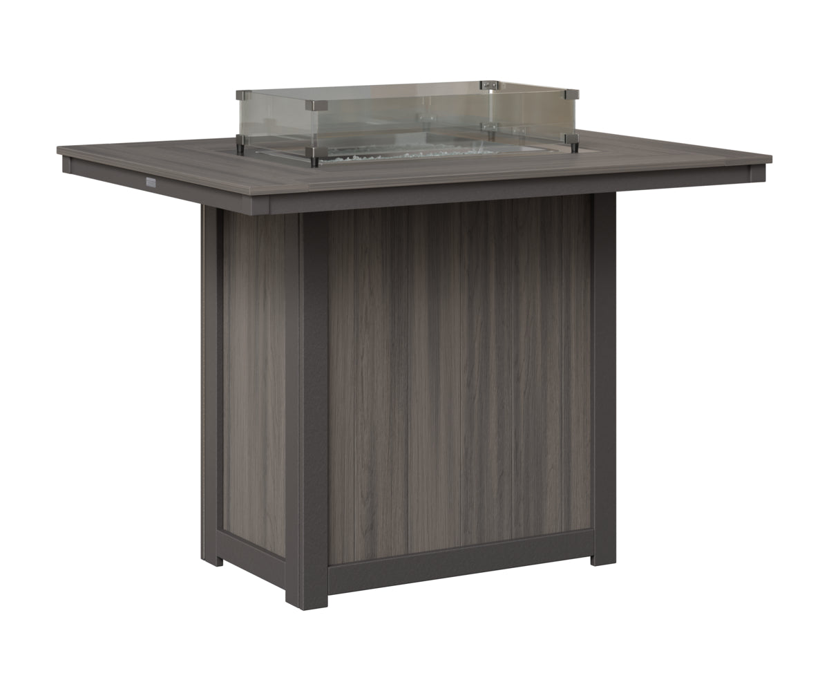 Donoma 42" x 54" Rectangular Fire Table Bar
