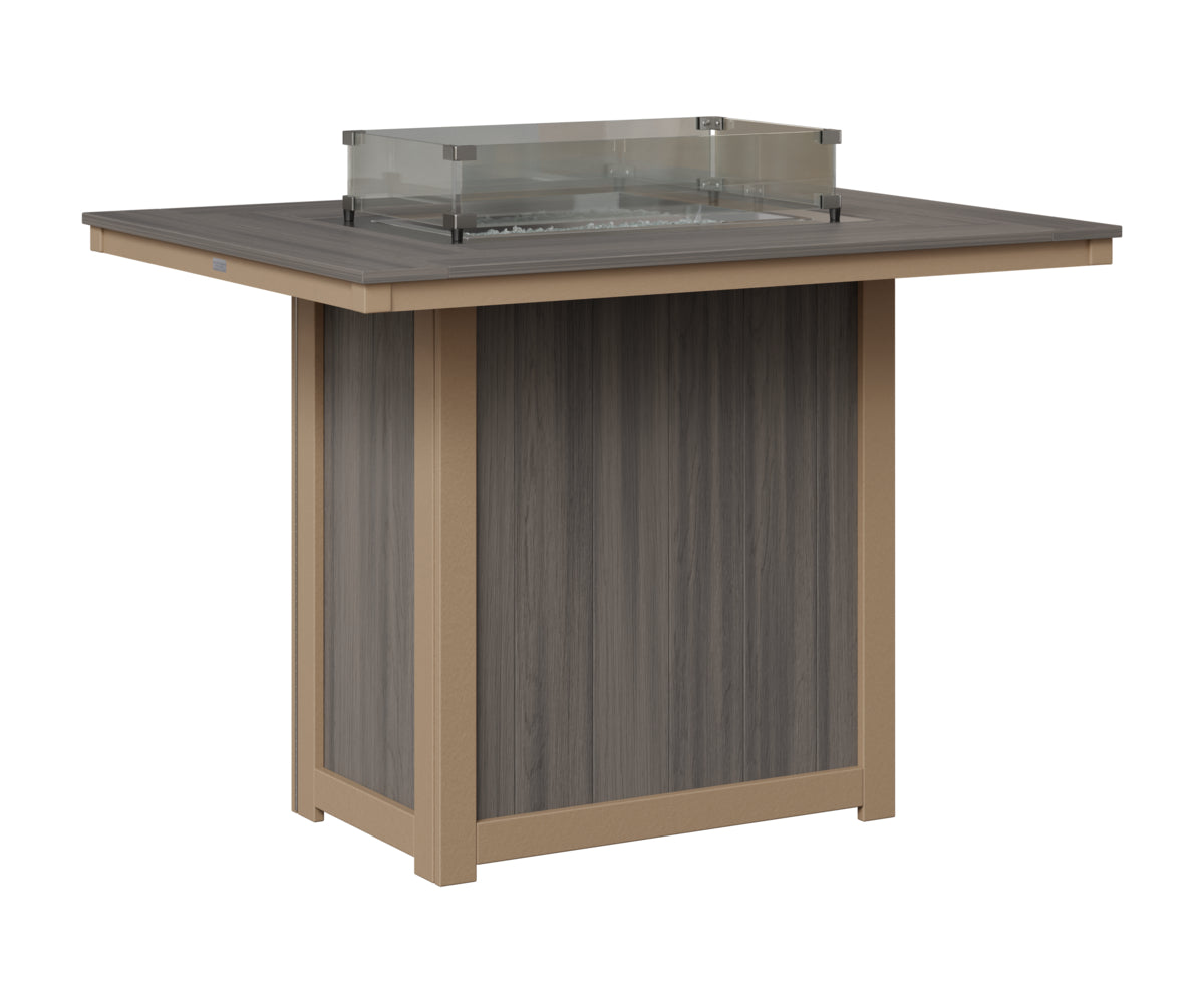 Donoma 42" x 54" Rectangular Fire Table Bar
