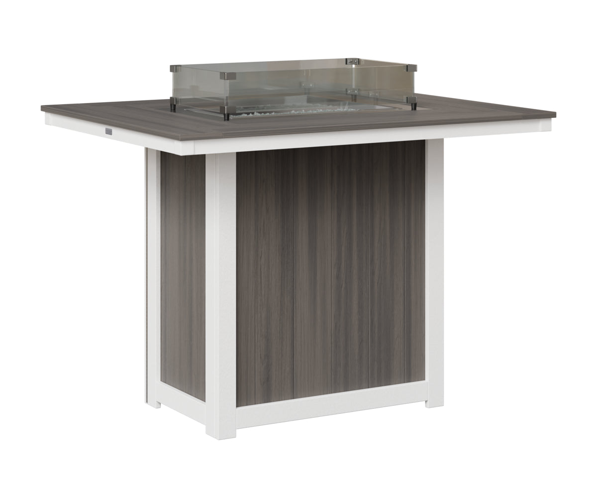 Donoma 42" x 54" Rectangular Fire Table Bar