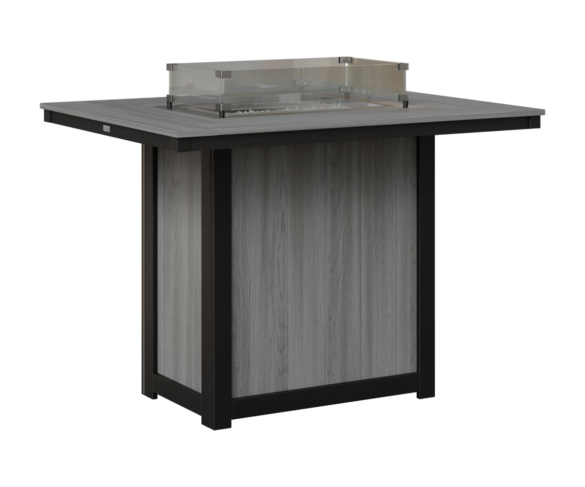 Donoma 42" x 54" Rectangular Fire Table Bar