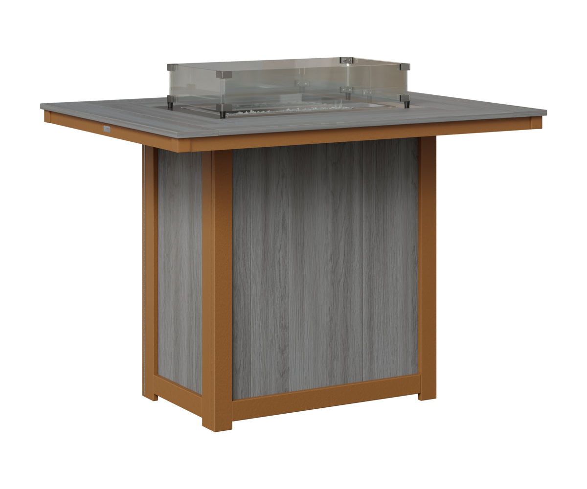 Donoma 42" x 54" Rectangular Fire Table Bar