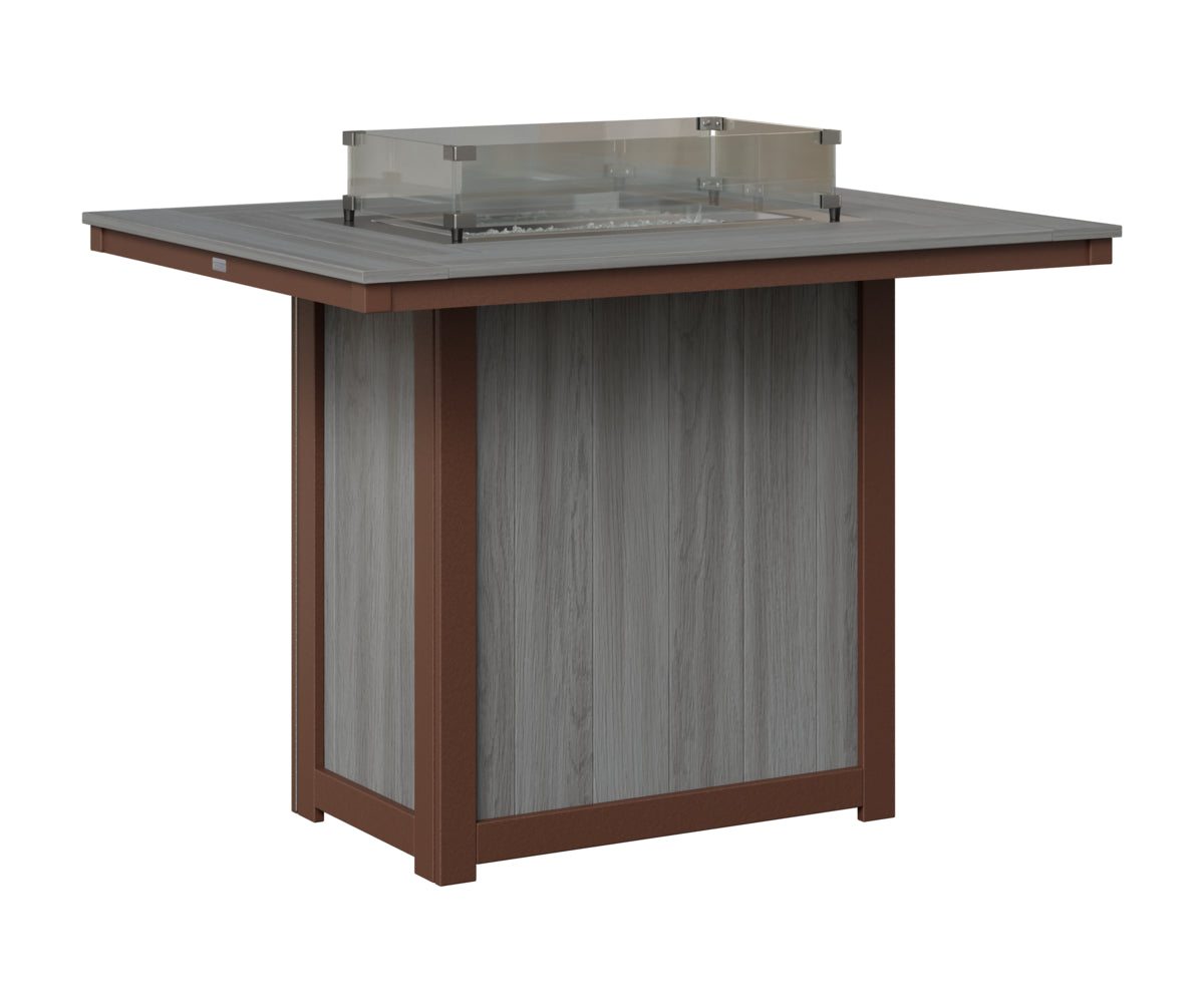 Donoma 42" x 54" Rectangular Fire Table Bar