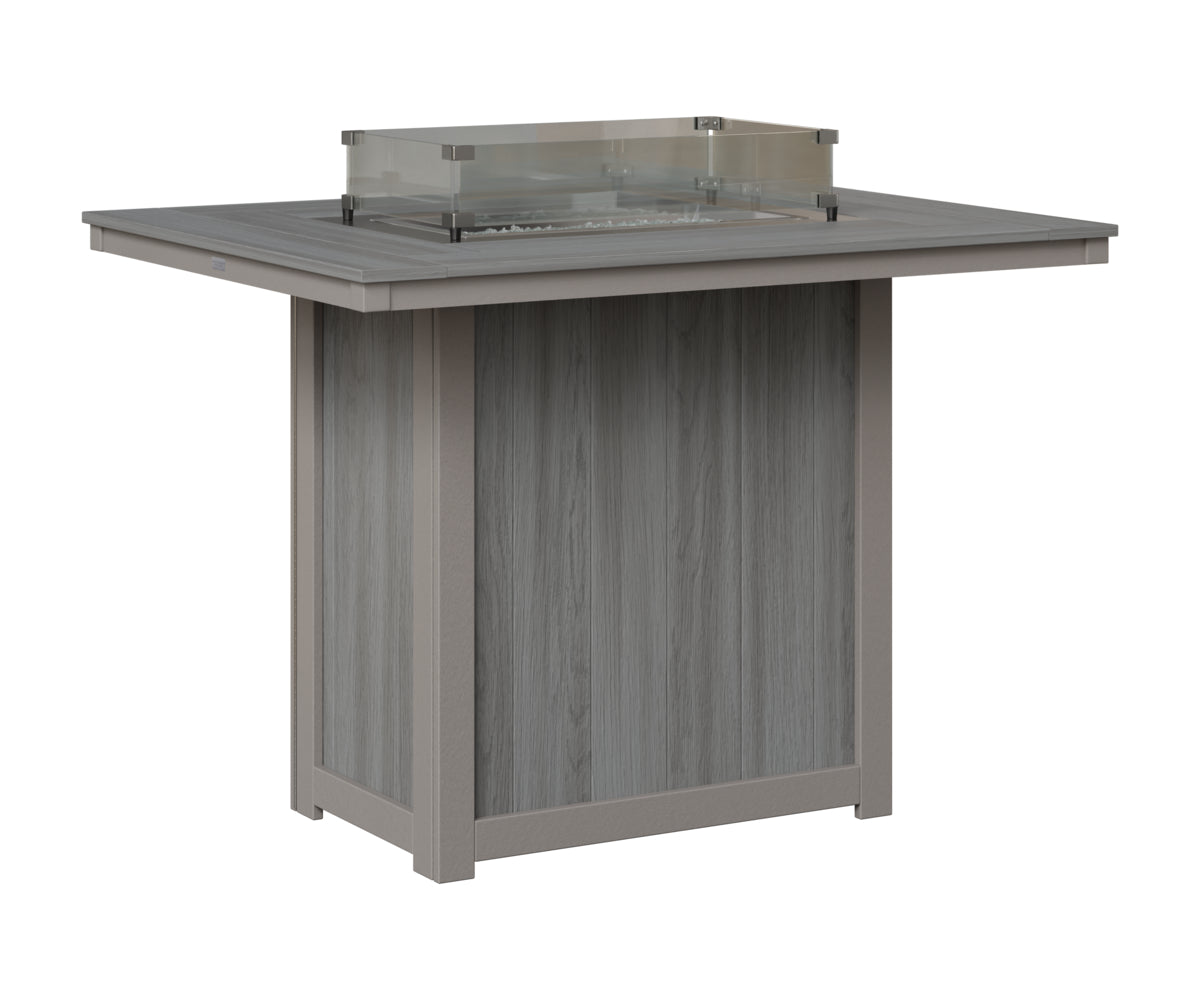 Donoma 42" x 54" Rectangular Fire Table Bar